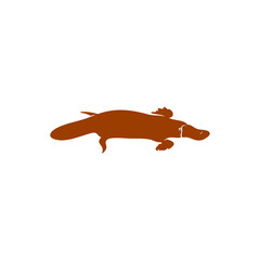 Fototapeta premium Platypus design vector illustration, Creative Platypus logo design concept template, symbols icons