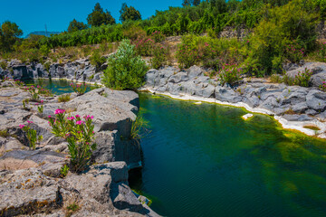 The Gorges of Alcantara River in Sicily