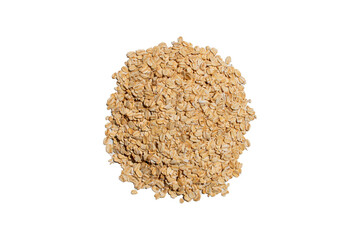 sweet organic granola oats in a heap pile on a bright empty kitchen counter table food scene