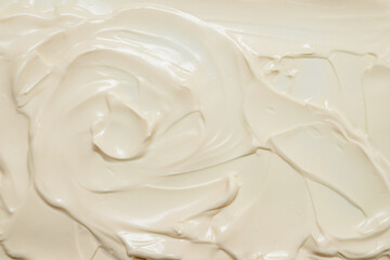 White whipped cream texture.