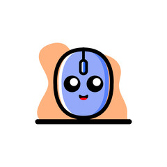 Cute Mouse Baby Character Conceptual Vector Icon Design Illustration