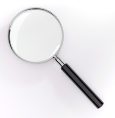 3D illustration Magnifying Glass isolate on white background