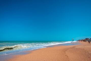 The beautiful sea of Numana in Conero after a big storm, Ancona province, Marche region.