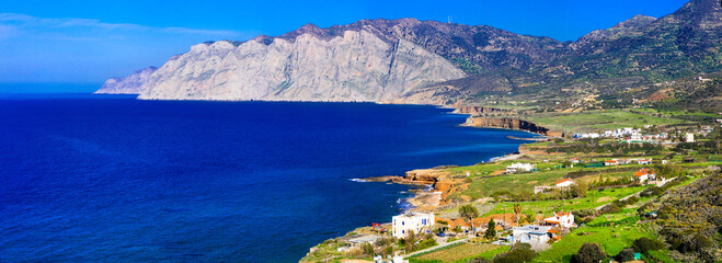 Nature landscape and  beauty of Crete island. Greece