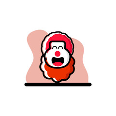 Clown Conceptual Icon Vector Illustration Design