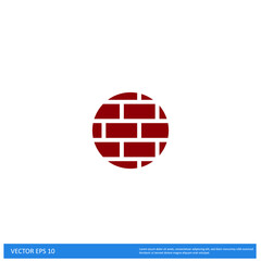 Obraz premium brickwall Icon Vector illustration simple design element