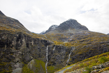 Autumn in Trollstigen road, South of Norway. Europe