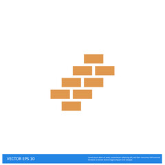 brickwall Icon Vector illustration simple design element