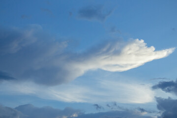 Black clouds before the rain will fall because of the storm.