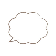 吹き出しイラスト、アイコン（手描き風）