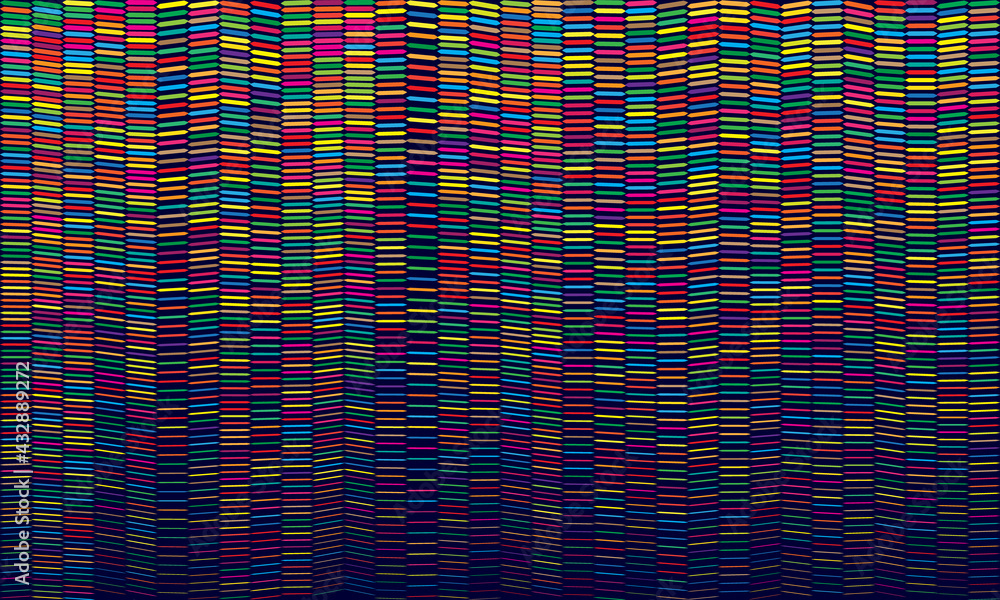 Aufkleber abstract color background with random lines.