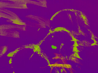 Acrylic background with bright sploot. Ink colors