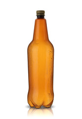 empty brown beer bottle