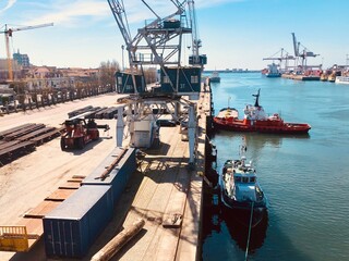 Boat wharf river