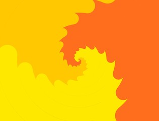 abstract orange background with swirls