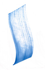 blue abstract ink strokes isolated