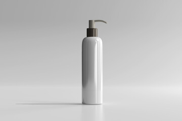 Isolated Cosmetic Pump Bottle 3D Rendering