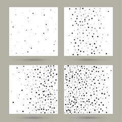 Chaotic background with irregular dots