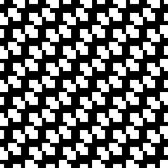Geometric double squares make pattern. Vector and seamless. Monochrome colors and seamless wallpaper.