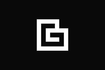 BG logo letter design on luxury background. GB logo monogram initials letter concept. BG icon logo design. GB elegant and Professional letter icon design on black background. B G GB BG