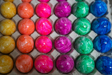 Coores painted eggs to celebrate Easter