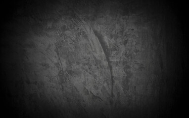Old wall texture cement dark black gray  background abstract grey color design are light with white gradient background.