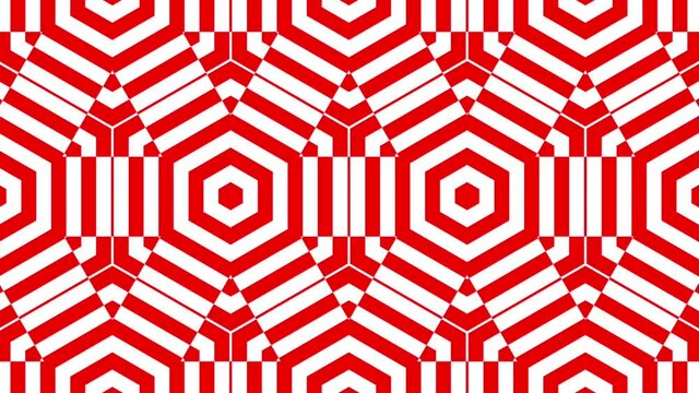 Beautiful geometric seamless looping pattern, moving geometrical decorative elegant ornament endless background