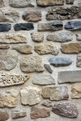 Ancient wall of stone masonry