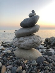 stones on the beach