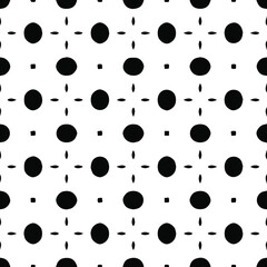 Geometric vector pattern with Black and white colors. Seamless abstract ornament for wallpapers and backgrounds.