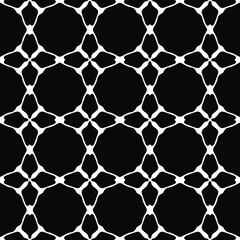 Geometric vector pattern with Black and white colors. Seamless abstract ornament for wallpapers and backgrounds.