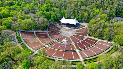 Berliner Waldbühne aus der Luft betrachtet, Mai 2021