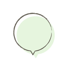 吹き出しイラスト、アイコン（手描き風、ずらし線、カラフル）