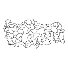 Doodle Map of Turkey With States