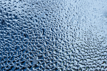 drops of water on the glass