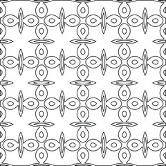 Geometric vector pattern with Black and white colors. abstract ornament for wallpapers and backgrounds.