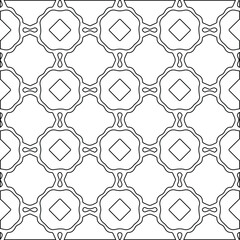 Geometric vector pattern with Black and white colors. abstract ornament for wallpapers and backgrounds.