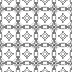 Geometric vector pattern with Black and white colors. abstract ornament for wallpapers and backgrounds.