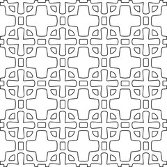 Geometric vector pattern with Black and white colors. abstract ornament for wallpapers and backgrounds.