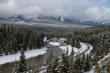 Canada landscapes in winters