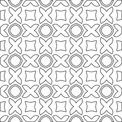 Geometric vector pattern with Black and white colors. abstract ornament for wallpapers and backgrounds.