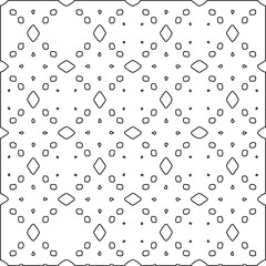 Geometric vector pattern with Black and white colors. abstract ornament for wallpapers and backgrounds.