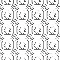 Geometric vector pattern with Black and white colors. abstract ornament for wallpapers and backgrounds.