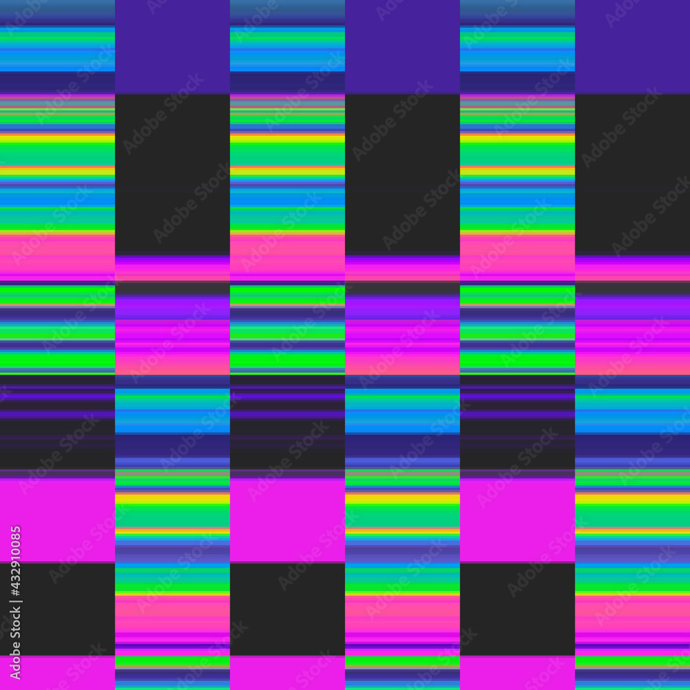 Aufkleber bright seamless abstract pattern in retro style.