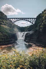 old bridge over the river