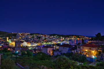 Sonnenuntergang auf der Trauminsel Hvar, Kroatien