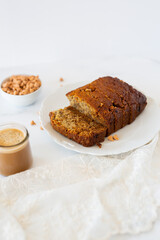 Sliced Banana Bread Loaf