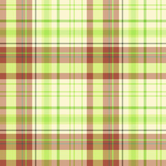 Fototapeta premium Seamless pattern in green and brown colors for plaid, fabric, textile, clothes, tablecloth and other things. Vector image.