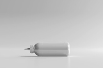 Isolated Squeeze Bottle 3D Rendering