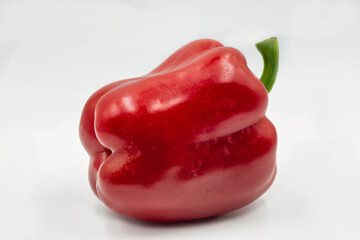 Fresh red sweet pepper closeup